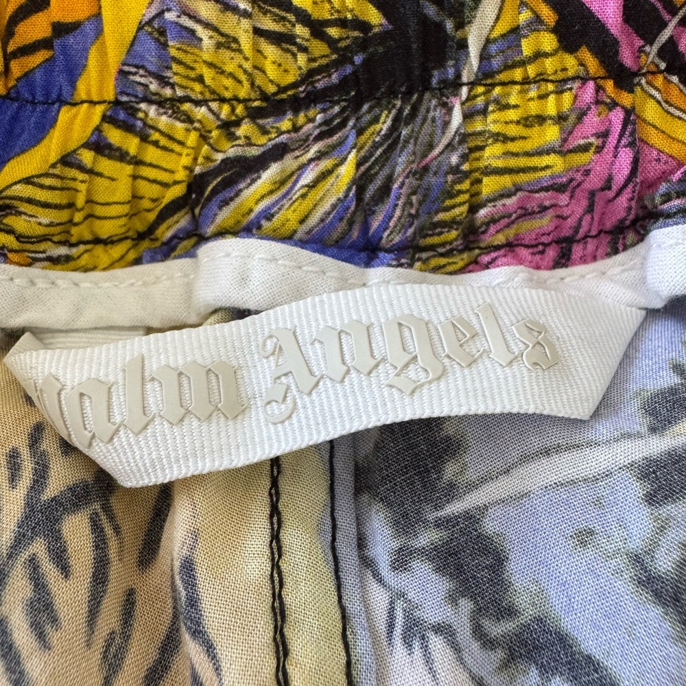 Palm Angels Pink and Yellow Graphic Blouse and Shorts set, size L, made in Italy - Picture 14 of 16